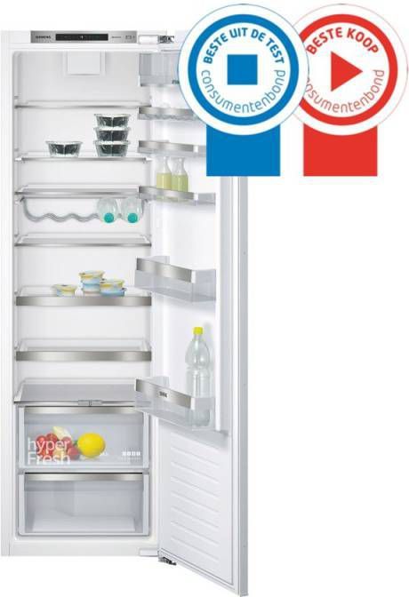 Klap getuigenis Schijn Siemens KI81RAD30 inbouw koelkast met hyperFresh Plus lade en  flessenrooster - Koelkastwebshop.be
