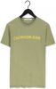 Calvin klein JEANS T shirt van biologisch katoen faded olive online kopen