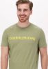 Calvin klein JEANS T shirt van biologisch katoen faded olive online kopen